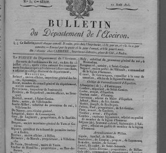 12 août 1815 - Journal de l'Aveyron