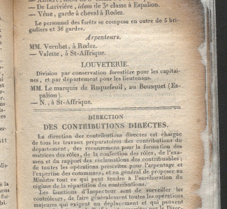 1836 - Annuaire de l'Aveyron