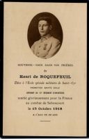 1918 - Henri de Roquefeuil
