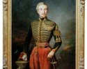 Une note à l'envers du tableau indique: "Portrait de M. de Roquefeuil".