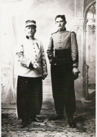 Colonel Edmond de Roquefeuil-Amber et son fils Victor