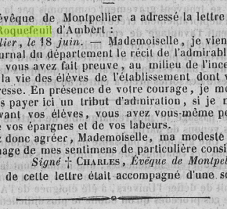 7 juillet 1841 -Journal de l'Aveyron