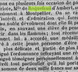 5 mars 1842 -Journal de l'Aveyron