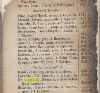 1846 - Annuaire statistique et administratif du département de l'Aveyron