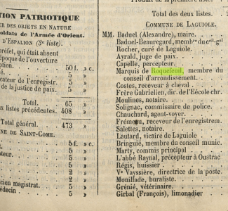 Bulletin-dEspalion-1855-Marquis-de-Roquefeuil-5Francs-souion-patriotique