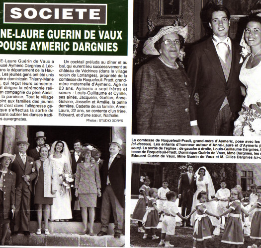 1994 (?) - Presse-Point-de-Vue-Mariage-Aymeric-Dargnies