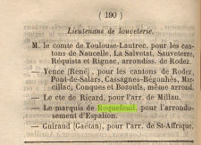 1855 - Annuaire statistique et administratif  du département de l'Aveyron