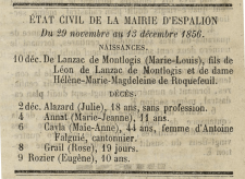 13 décembre 1856 - Bulletin d'Espalion