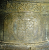 Armes Roquefeuil sur la cloche de l'Eglise Notre-Dame-de-Gijounet à Grandval
