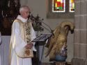chasuble  aux armes de la famille de Roquefeuil