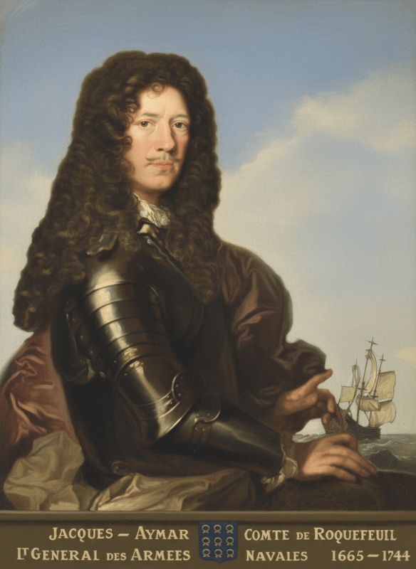 Jacques-Aymar, comte de Roquefeuil et du Bousquet, Lieutenant général des armées navales. 1665-1744